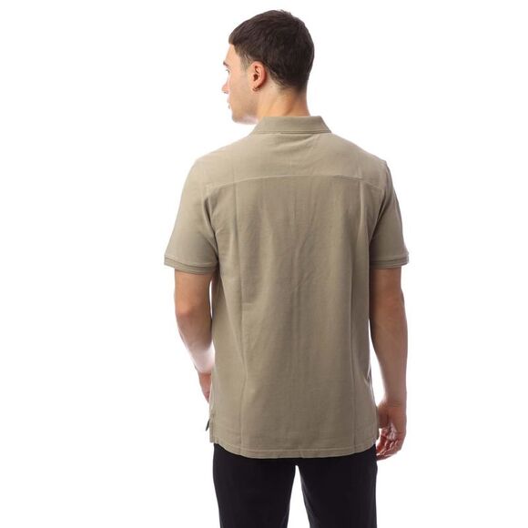 Lyle & Scott Mens Plain Natural Dyed Polo Shirt / Beige